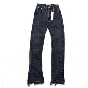 EB Denim Black Straight Leg Jeans